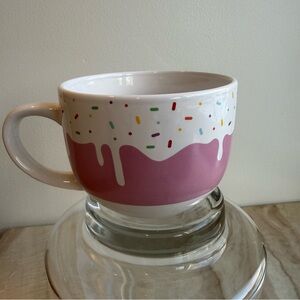 MSRFPink Drip Ceramic Mug with Sprinkles